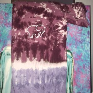 Purple Tie-Dye Shortsleeved Ivoryella Tee